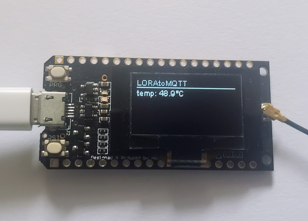 LoRa board receiving data