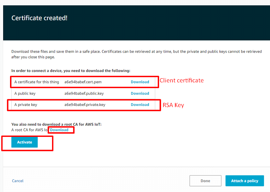 AWS tutorial step