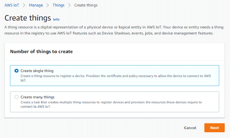 AWS tutorial step