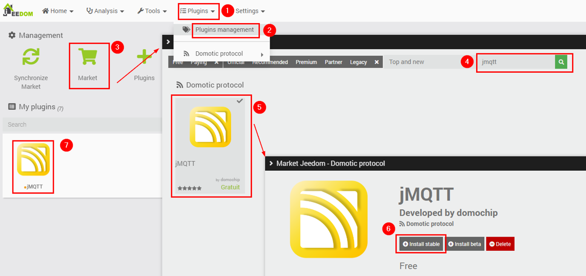 Jeedom integration