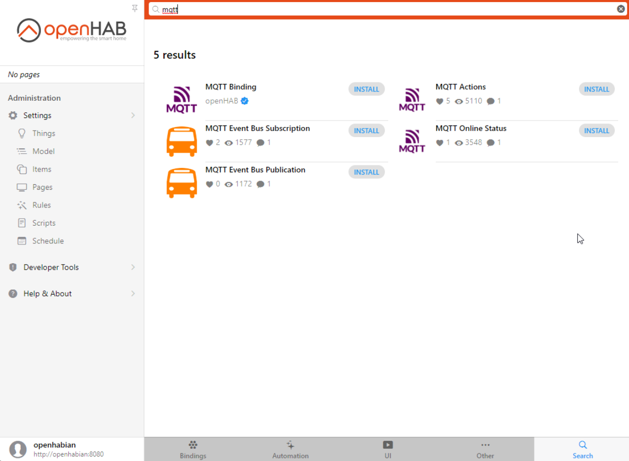 OpenHAB integration