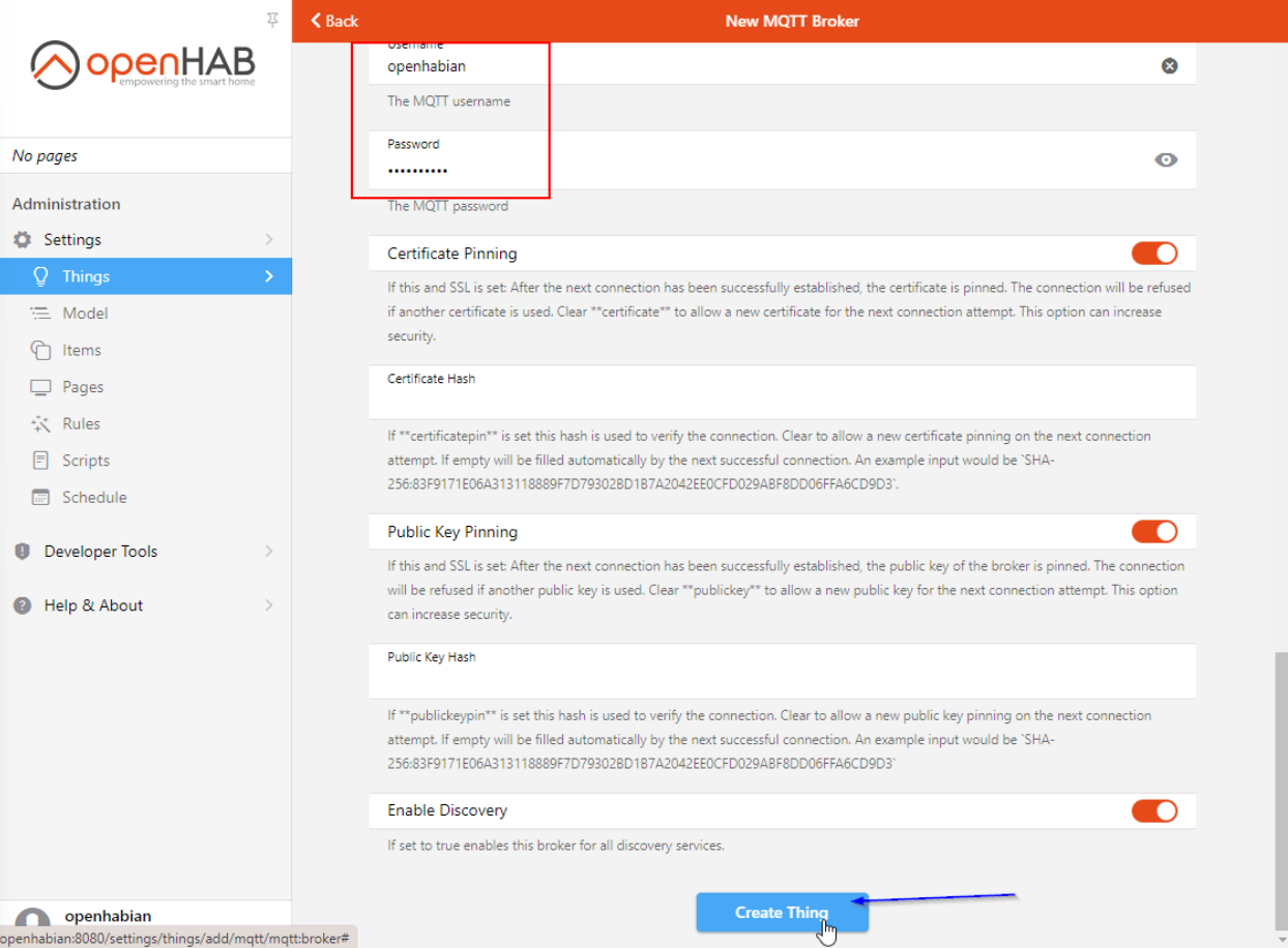 OpenHAB integration